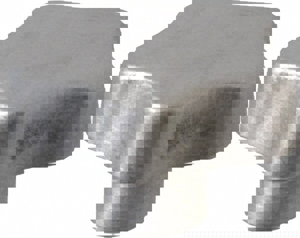 Star Lobed Knob: 40 mm Head Dia, 5 Points, Aluminum